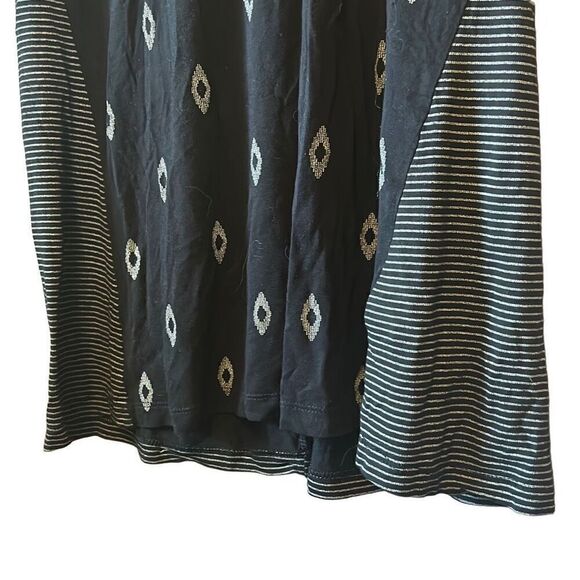 Old‎ Navy Tank Top Black Sleeveless Striped Diamond Print Casual Women's - Picture 4 of 5